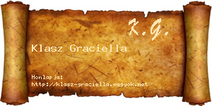 Klasz Graciella névjegykártya